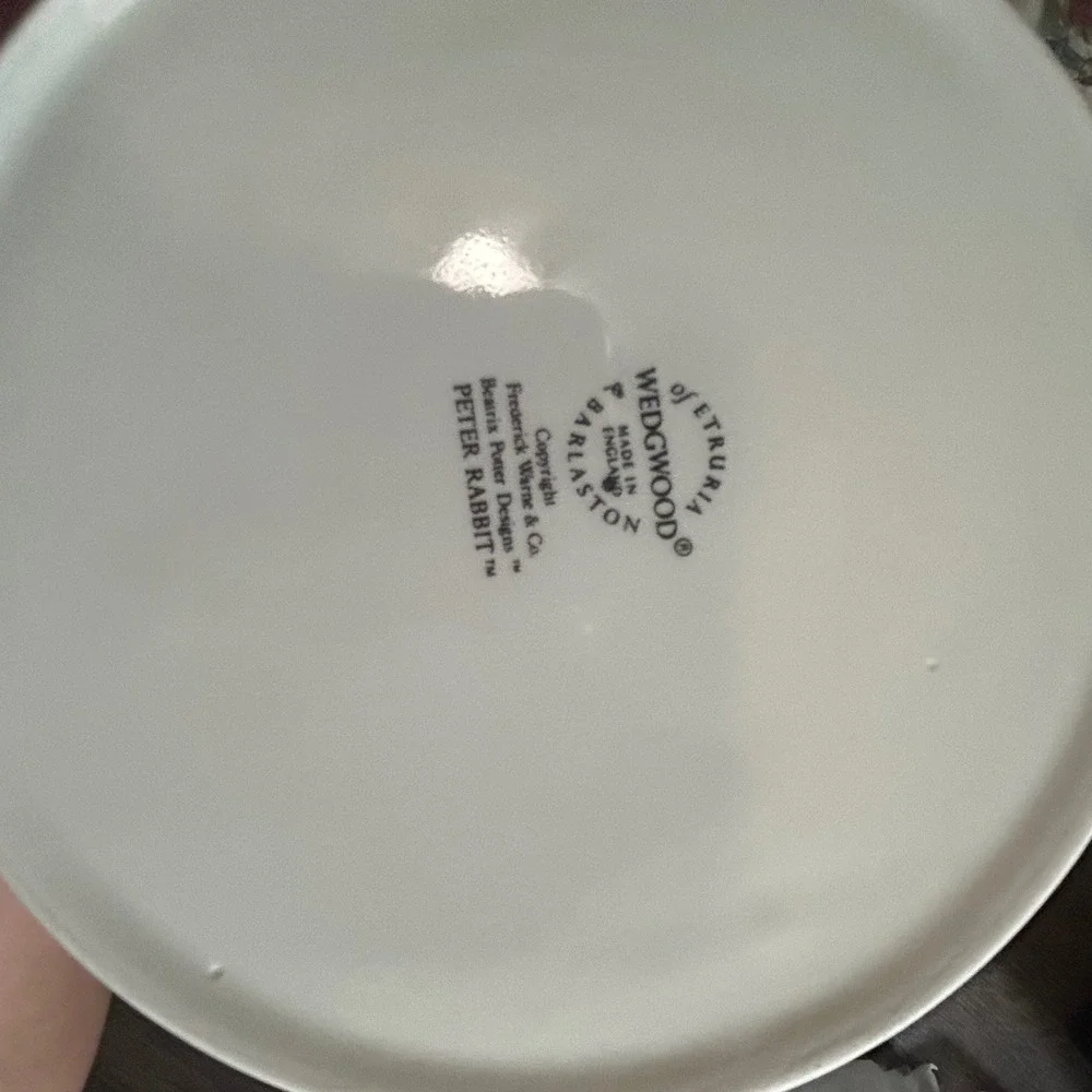 Wedgwood Peter Rabbit Nursery Set 3 Piece Mug Plate Porringer Beatrix Potter